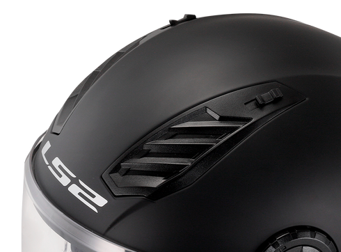 LS2 OF616 Airflow 2 Solid Helmet - Black-06 Matt — Motorcycle Helmets (image 8 of 14)