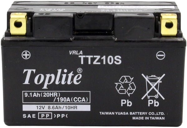 Toplite Motorcycle Battery - TTZ10S