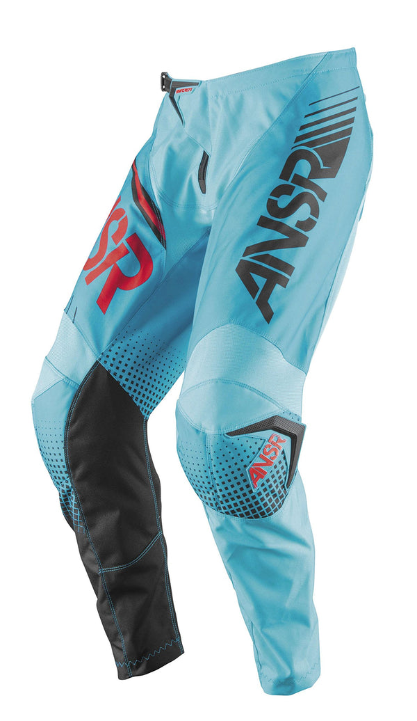 Answer Racing 2017 Youth MX Syncron Pants - Cyan/Red — Motorcycle Gear (image 1 of 2)