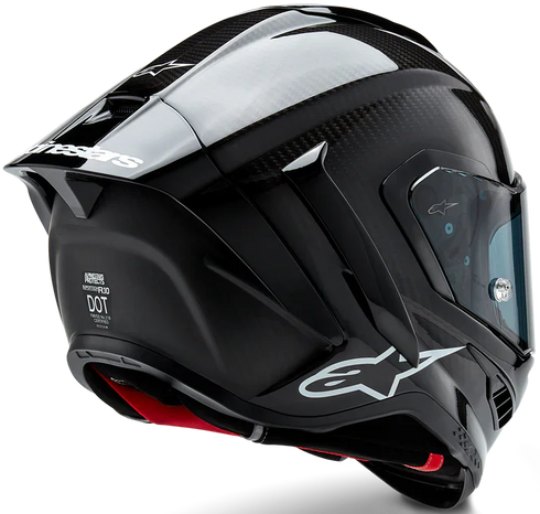 Alpinestars Supertech R10 Solid Helmet - Black Matt/Carbon Gloss