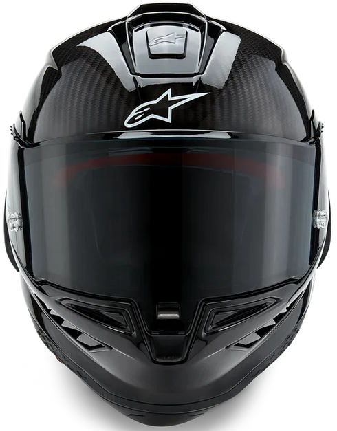 Alpinestars Supertech R10 Solid Helmet - Black Matt/Carbon Gloss
