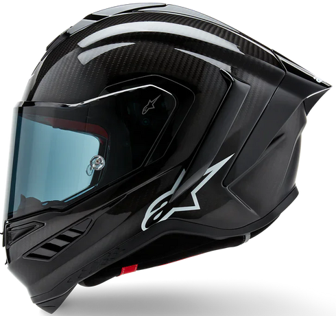Alpinestars Supertech R10 Solid Helmet - Black Matt/Carbon Gloss