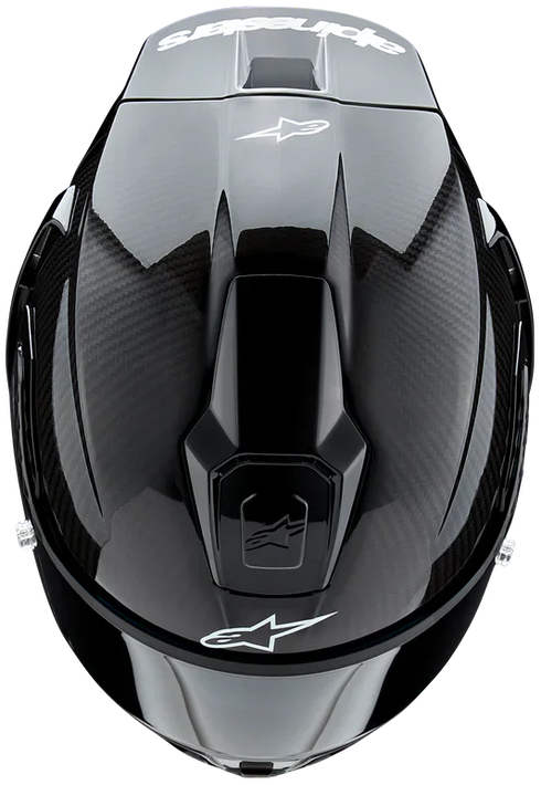 Alpinestars Supertech R10 Solid Helmet - Black Matt/Carbon Gloss