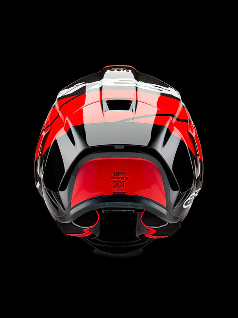 Alpinestars Supertech R10 Element Helmet Black Carbon/Bright Red/White
