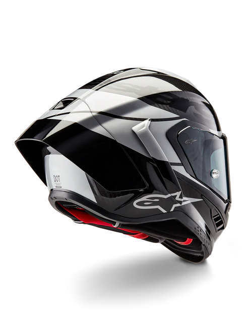 Alpinestars Supertech R10 Element Helmet Black Carbon/Silver/Black Gloss