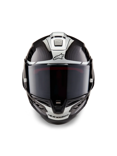 Alpinestars Supertech R10 Element Helmet Black Carbon/Silver/Black Gloss