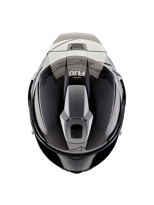 Alpinestars Supertech R10 Element Helmet Black Carbon/Silver/Black Gloss