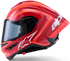 Alpinestars Supertech R10 Arius Helmet - Black/White/Double Red Gloss