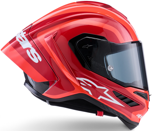 Alpinestars Supertech R10 Arius Helmet - Black/White/Double Red Gloss