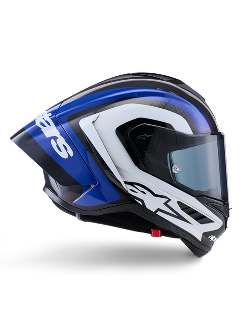 Alpinestars Supertech R10 Arius Helmet - Black/White/Blue Gloss (ECE06/DOT)
