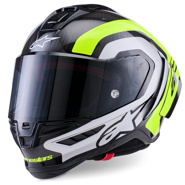Alpinestars Supertech R10 Arius Helmet Black/Silver/Yellow Fluo