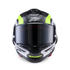 Alpinestars Supertech R10 Arius Helmet - Black/Silver/Yellow Fluo Gloss