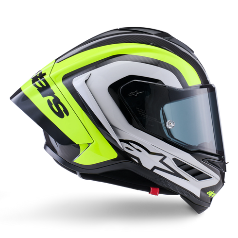 Alpinestars Supertech R10 Arius Helmet - Black/Silver/Yellow Fluo Gloss