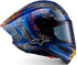 Alpinestars Limited Edition Supertech R10 Martinator Thai Helmet - Blue/Black/Red/Gold Gloss