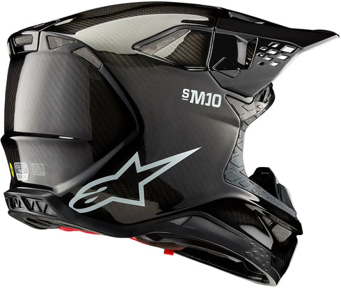 Alpinestars Supertech M10 Solid FIM 2 Helmet - Black Carbon — Motorcycle Helmets (image 4 of 7)