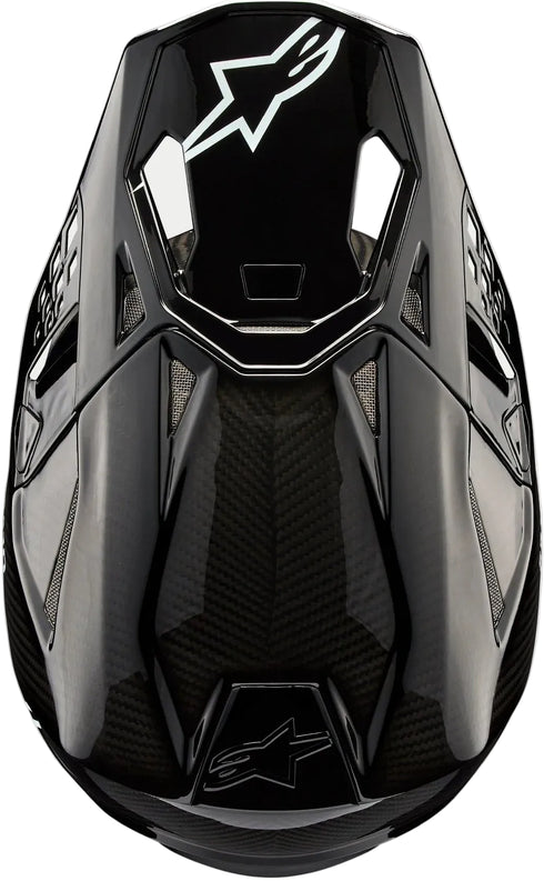 Alpinestars Supertech M10 Solid FIM 2 Helmet - Black Carbon — Motorcycle Helmets (image 7 of 7)