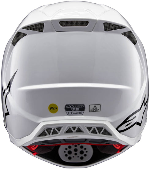 Alpinestars Supertech M10 Helmet - White — OFFROAD HELMET (image 4 of 6)