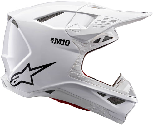 Alpinestars Supertech M10 Helmet - White — OFFROAD HELMET (image 2 of 6)