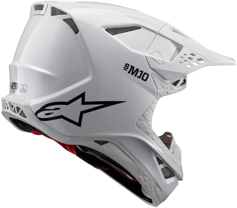 Alpinestars Supertech M10 Helmet - White — OFFROAD HELMET (image 5 of 6)