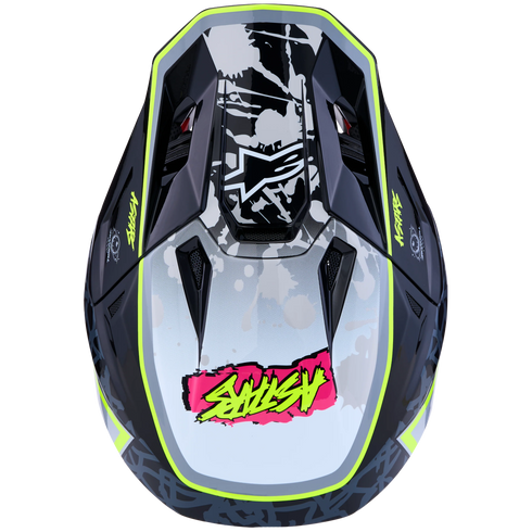 Alpinestars Supertech M7 Blaster Helmet - Black/Grey/White/Yellow (ECE22.06) — Motorcycle Helmets (image 7 of 7)