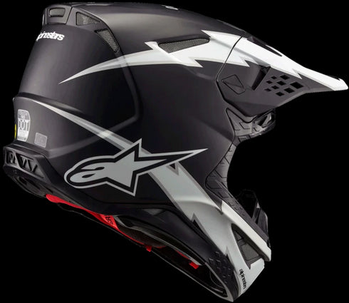 Alpinestars Supertech M10 Ampress ECE Helmet - Black/White Matt