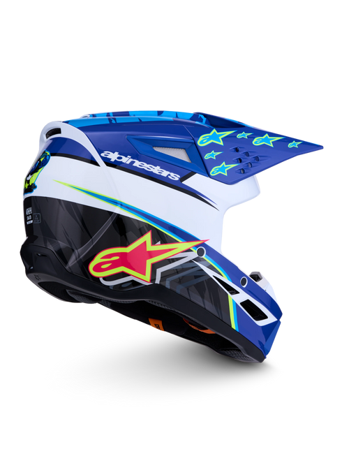 Alpinestars Supertech M3 Falcon Helmet - Blue/White/Black/Purple — Motorcycle Helmets (image 4 of 7)