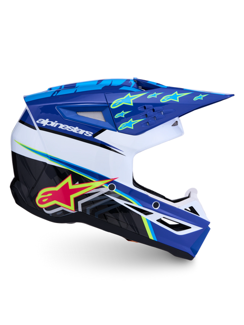 Alpinestars Supertech M3 Falcon Helmet - Blue/White/Black/Purple — Motorcycle Helmets (image 5 of 7)