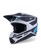 Alpinestars S-M3 Heat ECE22.06 Helmet - Silver/Blue/Black Matt