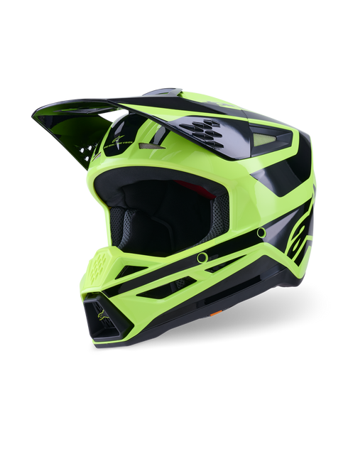 Alpinestars S-M3 Heat ECE22.06 Helmet - Yellow Fluo/Black Gloss