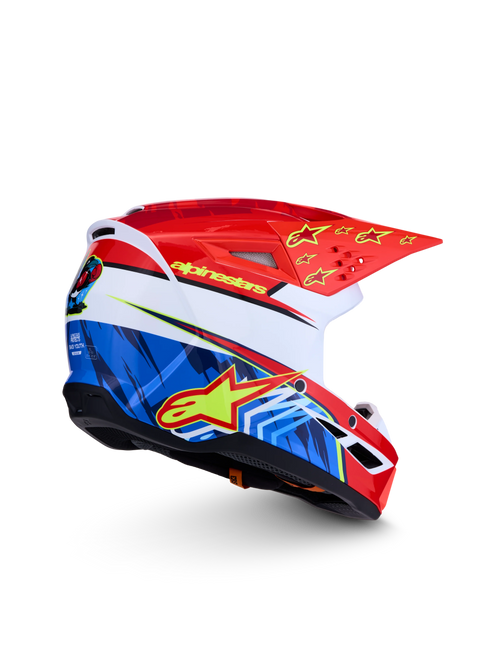 Alpinestars Youth Supertech M3 Falcon Helmet - Red/White/Black/Yellow
