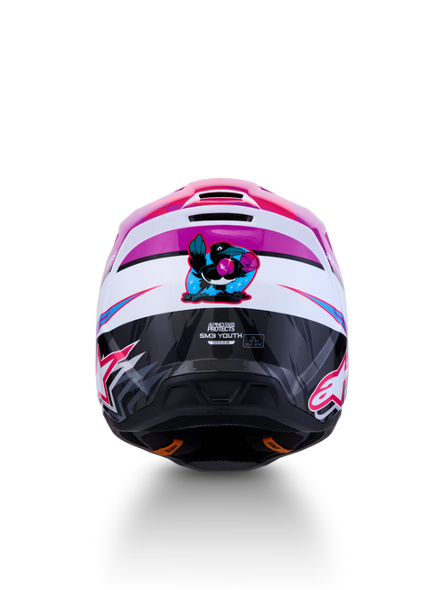 Alpinestars Youth Supertech M3 Falcon Helmet - Purple/White/Black/Pink