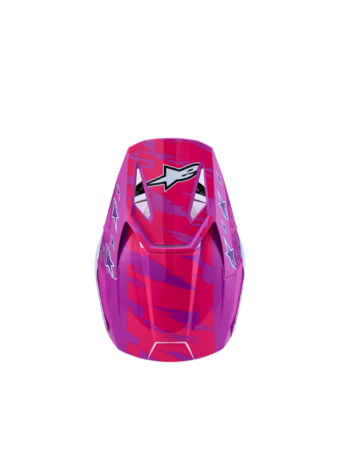 Alpinestars Youth Supertech M3 Falcon Helmet - Purple/White/Black/Pink