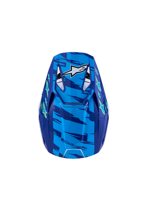 Alpinestars Youth Supertech M3 Falcon Helmet - Blue/White/Black/Purple