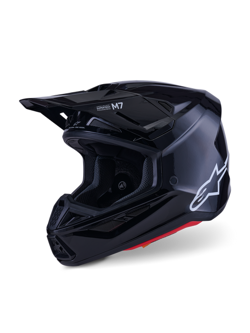 Alpinestars S-M7 Solid ECE22.06 Helmet - Black Gloss