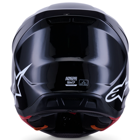 Alpinestars Supertech M7 Solid Helmet - Black Gloss (ECE22.06)
