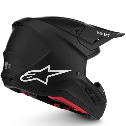 Alpinestars Supertech M7 Solid Helmet - Black Matt (ECE22.06) — Motorcycle Helmets (image 4 of 7)