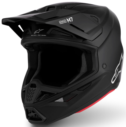 Alpinestars Supertech M7 Solid Helmet - Black Matt (ECE22.06) — Motorcycle Helmets (image 1 of 7)