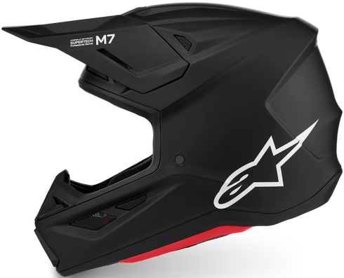Alpinestars Supertech M7 Solid Helmet - Black Matt (ECE22.06) — Motorcycle Helmets (image 2 of 7)