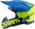 Alpinestars Supertech M8 Radium Helmet - Aqua/Yellow Fluo/Navy Matt