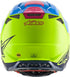 Alpinestars Supertech M8 Radium Helmet - Aqua/Yellow Fluo/Navy Matt