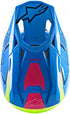 Alpinestars Supertech M8 Radium Helmet - Aqua/Yellow Fluo/Navy Matt