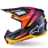Alpinestars Supertech M7 Rise Helmet - Black/Yellow/Pink Gloss (ECE22.06)