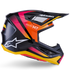 Alpinestars Supertech M7 Rise Helmet - Black/Yellow/Pink Gloss (ECE22.06)
