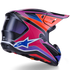 Alpinestars Supertech M7 Fuse Helmet - Blue/Purple/Pink Gloss (ECE22.06)