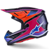Alpinestars Supertech M7 Fuse Helmet - Blue/Purple/Pink Gloss (ECE22.06)