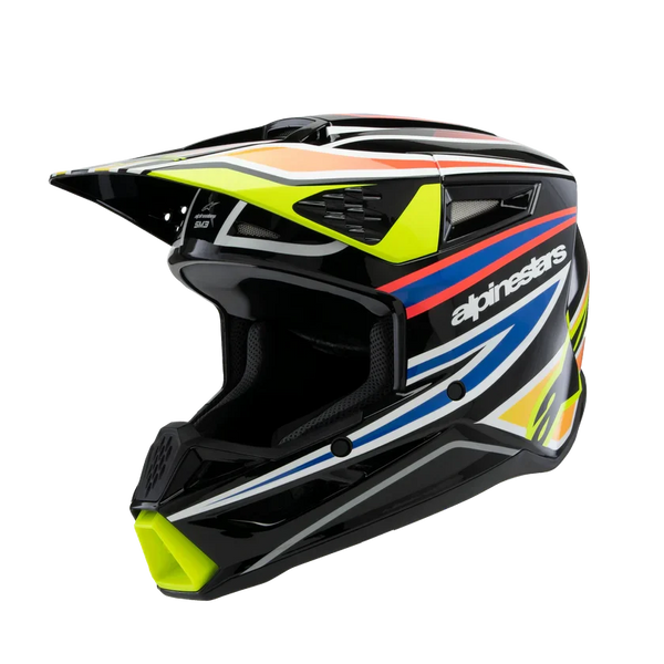 Supertech M3 (Youth) Wurx Helmet Black/Yellow/Blue/Red — Off-Road/MX Helmets (image 1 of 6)