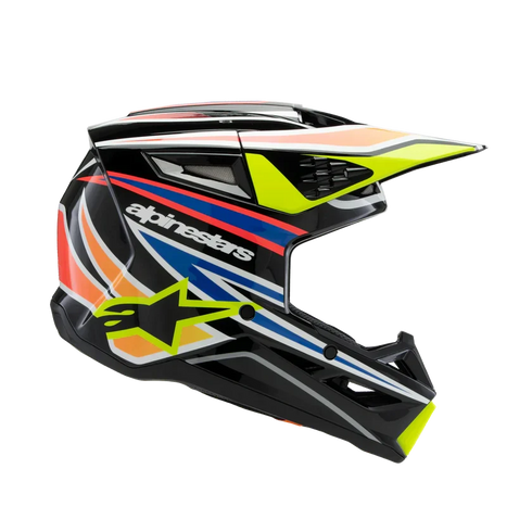 Supertech M3 (Youth) Wurx Helmet Black/Yellow/Blue/Red