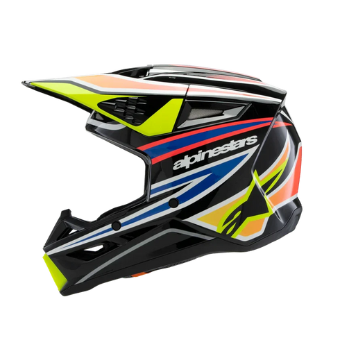 Supertech M3 (Youth) Wurx Helmet Black/Yellow/Blue/Red