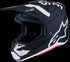 Alpinestars Supertech M7 Dasher Helmet - Black/White Matt ECE06