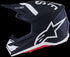Alpinestars Supertech M7 Dasher Helmet - Black/White Matt ECE06
